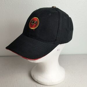 Bacardi Baseball Cap Hat Men's Black Embroidery Bat Logo Head Wear